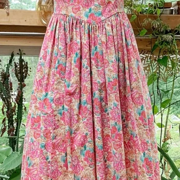 Vintage Laura Ashley Dress 8 - Picture 5 of 16